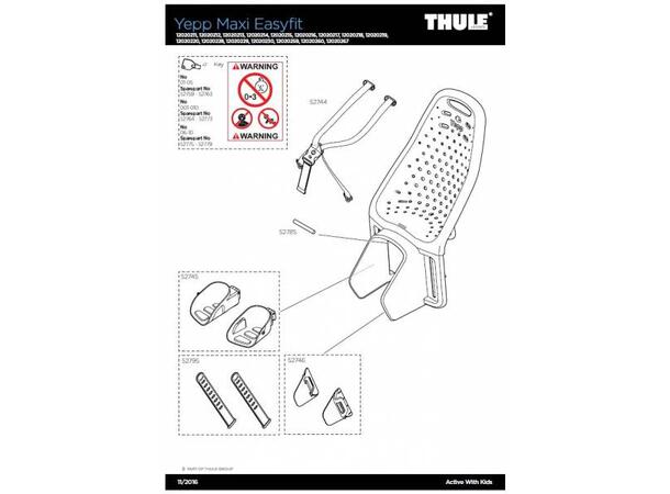 Thule Yepp Maxi Harness Complete