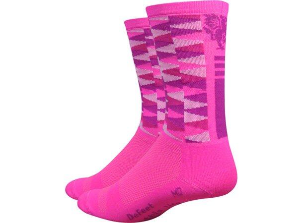 DeFeet Aireator 6" Mad Alchemy Sokker Candy Crush Pink Str. XL