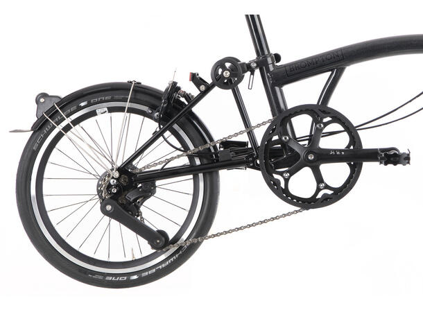 Brompton S4L P Line Sammenleggbar Sykkel 4 gir, 9,7 kg, Titan bakramme og gaffel