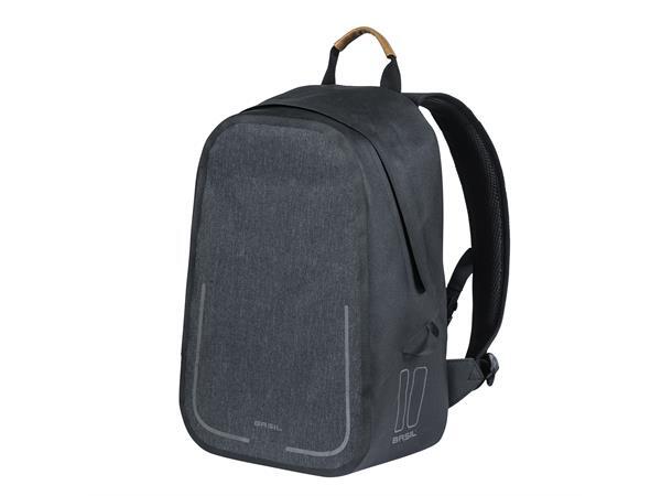 Basil Urban Dry Sekk Grå, 18 ltr, IPX3, Hook On System 