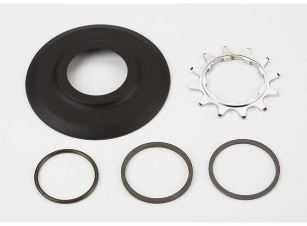 Brompton Sprocket Set Ink Chain Guide 3/32' 9-spline - 12T (1-spd) 