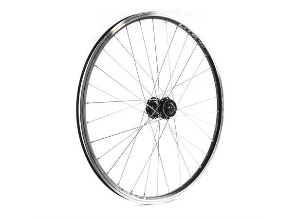 Linus Lite V-br/Disc IS 26"/559mm Forhj Dobbel NEXT, Stikkakse, Sort 