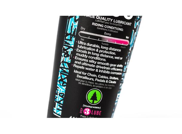 Muc-Off Bio Wet Lube 120ml For våte forhold, Dryppflaske 