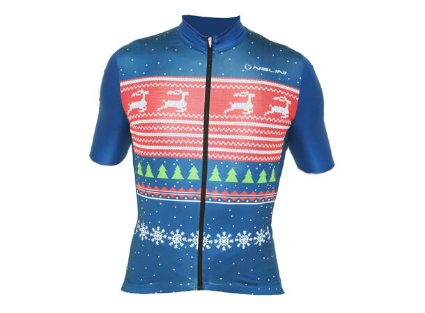 Nalini Optimus trøye Blå Din "Ugly Sweater" Sykkeltrøye 