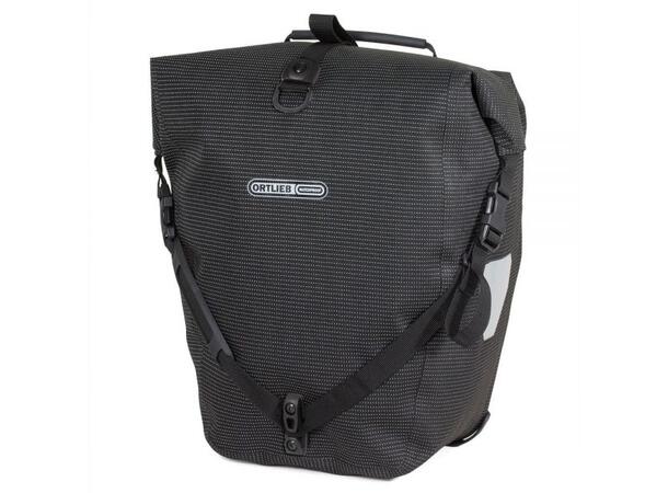 Ortlieb Back Roller HV QL2.1 Sykkelveske Sort reflektiv, 20L, QL2.1 