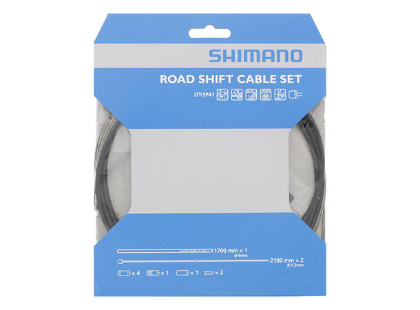 Shimano OT-SP41 Road Girwire sett Sort 