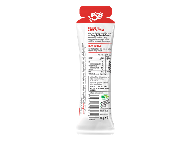 High5 EnergyGel Aqua Koffein Citrus Citrus - 66gr 