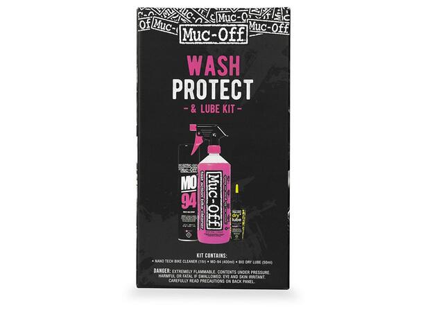 Muc-Off Wash, Protect and Lube Kit Vedlikeholdssett for sykkel 