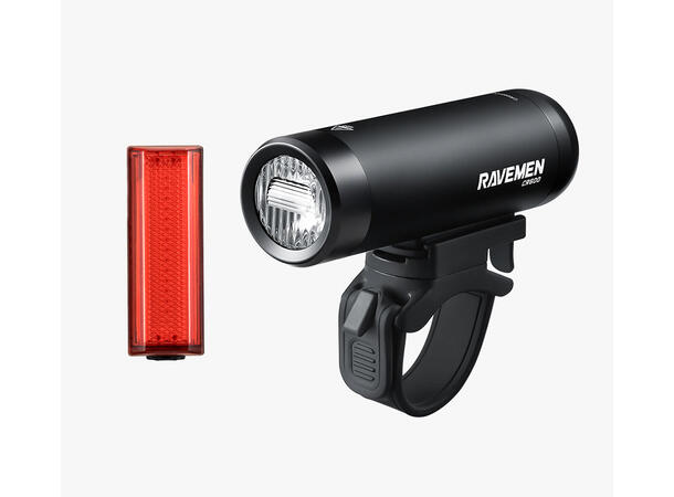 Ravemen LS10 Lyktsett 600 Lumens foran + baklys 