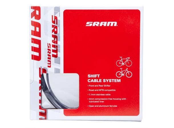SRAM Girkabelsett Racer og MTB, Svart 