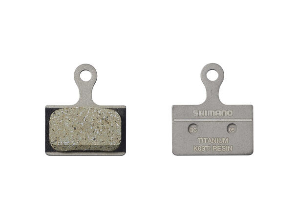 Shimano K03TI Bremseklosser Resin Resin, Titan bakplate 