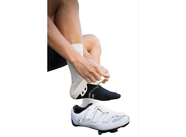 Velotoze Silicone Skotrekk Hvit L 