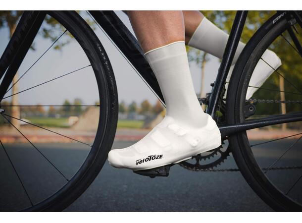 Velotoze Silicone Skotrekk Hvit L 