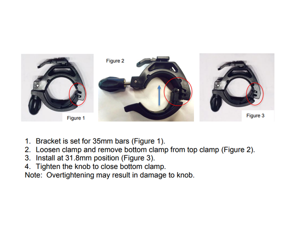 Bontrager Ion Hard-Mount 35 Bracket 31,8-35mm 