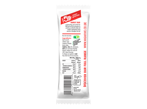 High5 EnergyBar Bær Bær, 55gr 
