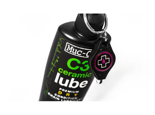 Muc-Off C3 Ceramic Dry Lube 120ml For tørre forhold, Dryppflaske 