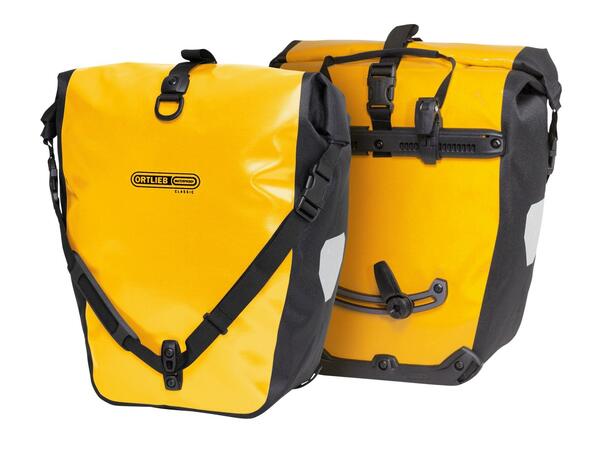 Ortlieb Back Roller Classic Sykkelvesker Gul/Sort, 2x20L, QL 2.1 