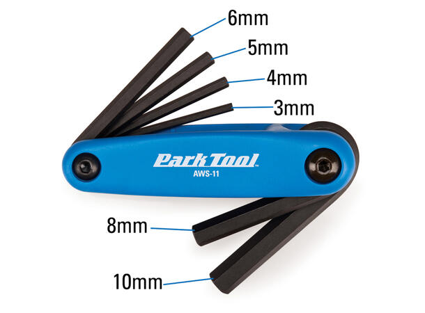 Park Tool Unbrakoverktøy AWS-11C 3, 4, 5, 6, 8, 10mm 