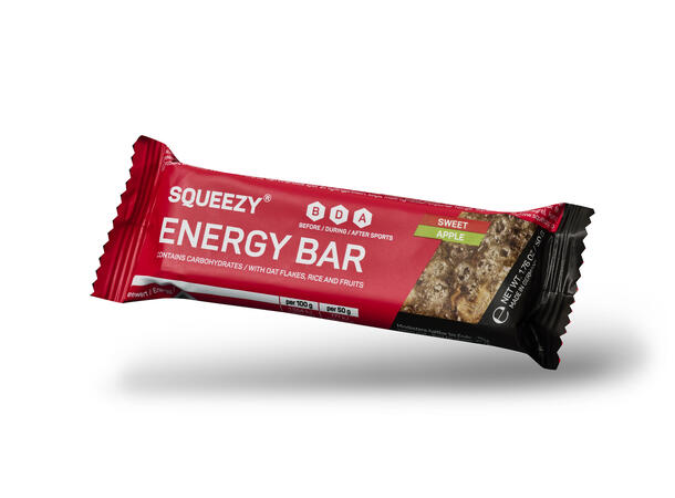 Squeezy Energy Bar Eple - 50g 