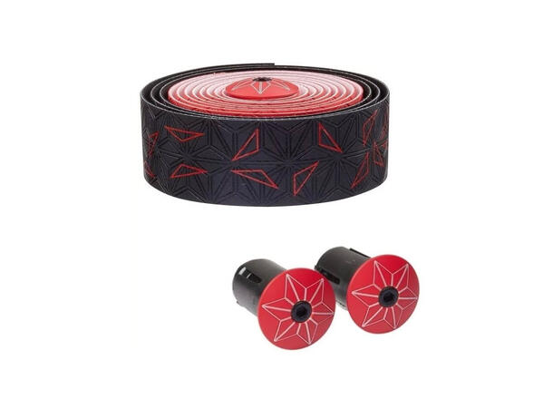 Supacaz Super Sticky Kush Styretape Star Fade - Rød 