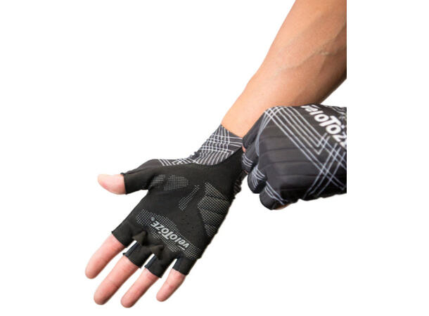 veloToze Korte Aero hansker, Sort M 