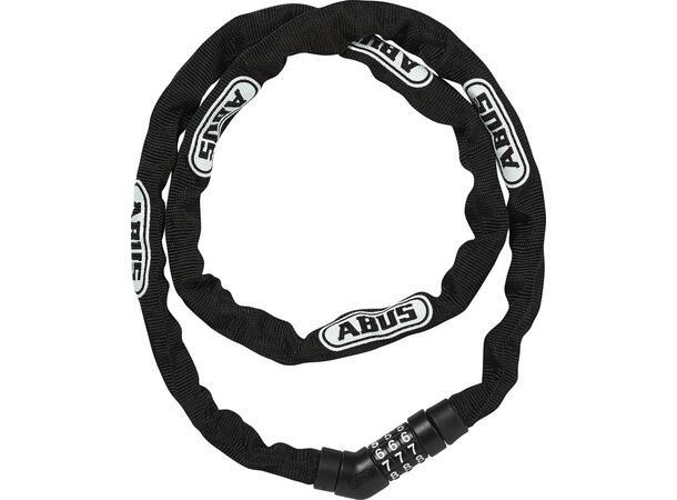 Abus 4804 Combo Kjettinglås m/kode Sort, Kode, 110cm, Level 3 