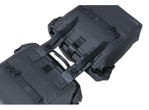 Basil SoHo Nordlicht Sideveske Sett Sort, 41L, IPX3, Universal Bridge 