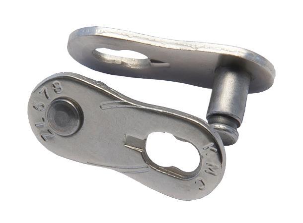 KMC Missing Link Z1eHX NR EPT Kjedelås Single, Wide 1/2" x 1/8", 2-pk, Rustfri 