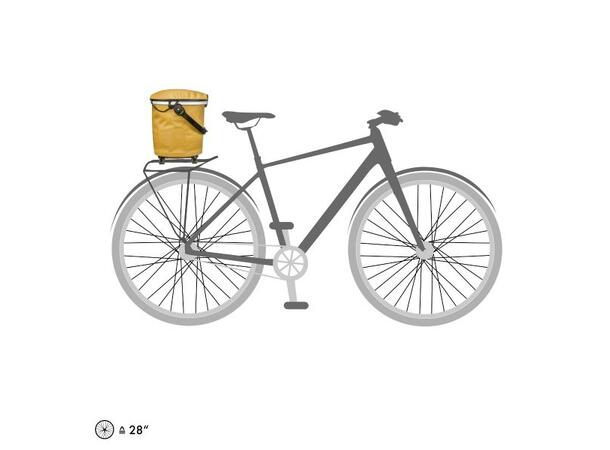 Ortlieb UP-Town Rack Design Floral/Rød, 17,5 L 