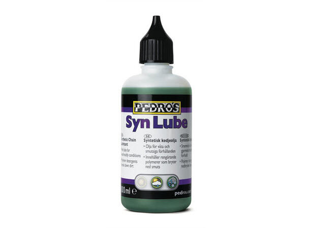 Pedro's Syn Lube Olje 50ml Olje for våte forhold, Dryppflaske 