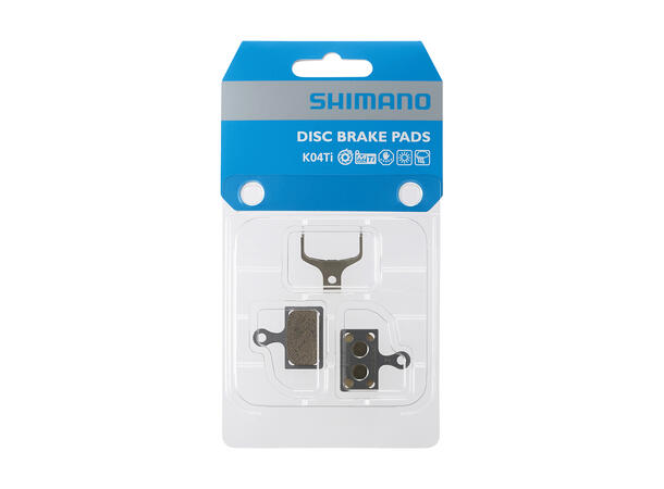 Shimano K04TI Bremseklosser Metall Metall, Titan bakplate 