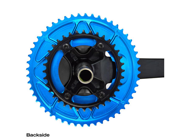 ALUGEAR Aero Kit Ultegra 2x12s Black 54/40T kjedehjul + Aero Cover og Bolter 