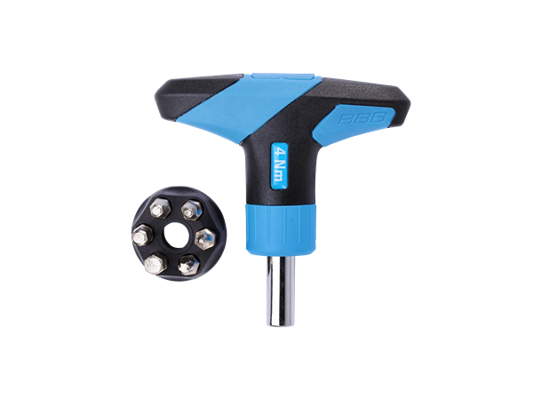 BBB TorqueFix BTL-119 4nm Momentnøkkel Blå/Sort, 4nm, T-Håndtak med 6 bits 