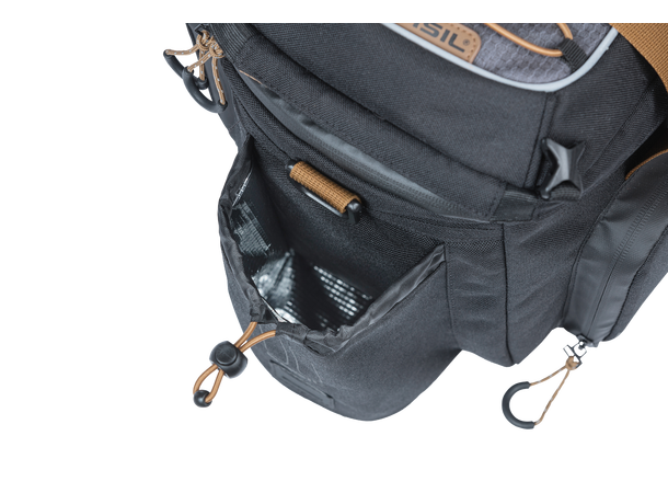 Basil Miles XL P MIK Bagasjebrett Veske 9-36L, Vanntett (IPX3), ink MIK plate 