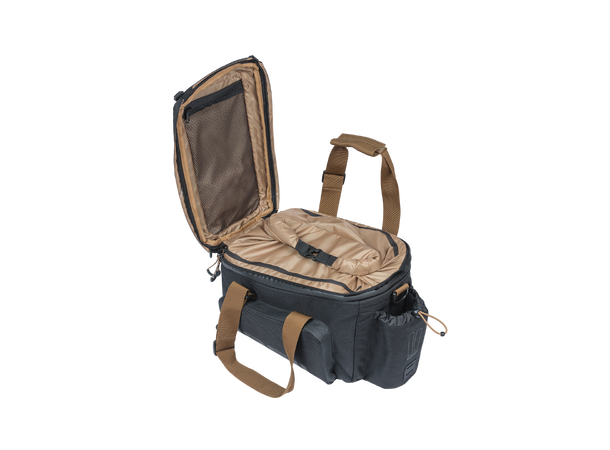 Basil Miles XL P MIK Bagasjebrett Veske 9-36L, Vanntett (IPX3), ink MIK plate 