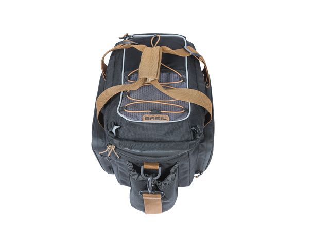 Basil Miles XL P MIK Bagasjebrett Veske 9-36L, Vanntett (IPX3), ink MIK plate 