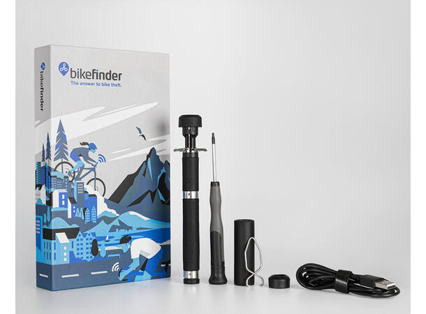 BikeFinder GPS Sykkeltracker Gen2 Spor sykkelen fra mobilen 