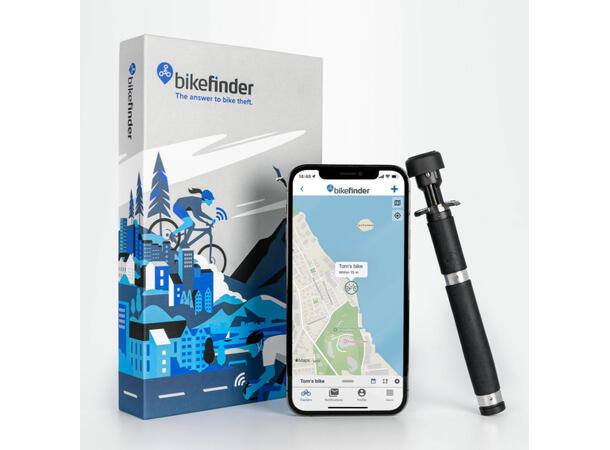 BikeFinder GPS Sykkeltracker Gen2 Spor sykkelen fra mobilen 