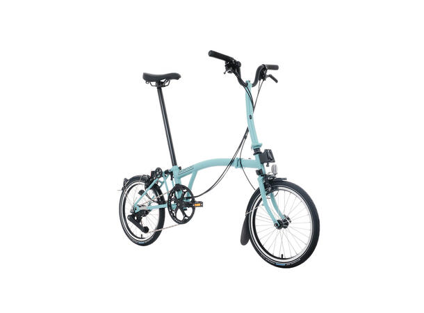 Brompton H12L Sammenleggbar sykkel 12 gir, 12kg, stålramme, Turkish Green 