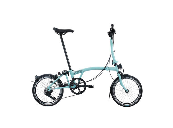 Brompton H12L Sammenleggbar sykkel 12 gir, 12kg, stålramme, Turkish Green 