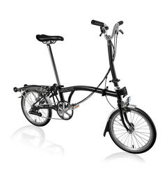 Brompton H4R Sammenleggbar sykkel 4 gir, 12,3kg, st&#229;lramme, Black