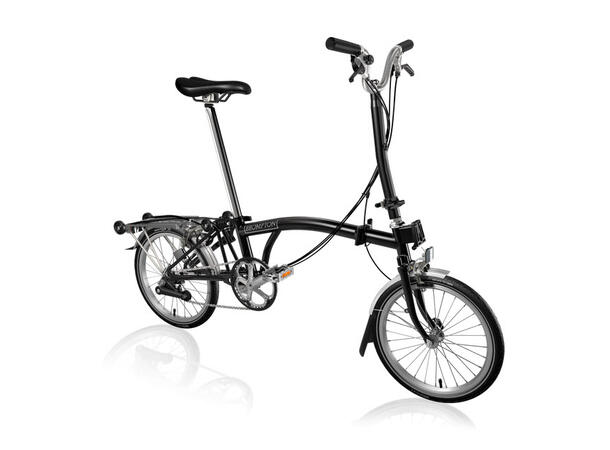 Brompton H4R Sammenleggbar sykkel 4 gir, 12,3kg, stålramme, Black 