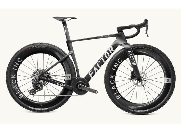Factor Elara Aero Grussykkel, Sort 56, SRAM Force XPLR 1x13, Wattmåler 