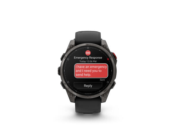 Garmin Fenix 8 Pro, 47 mm Sapphire, Karbongrå 