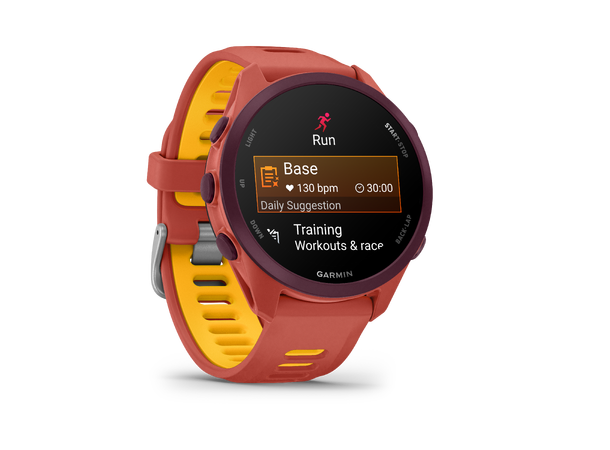 Garmin Forerunner 170 Music Rødrosa med rødrosa/mangofarget rem 