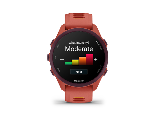 Garmin Forerunner 170 Music Rødrosa med rødrosa/mangofarget rem 