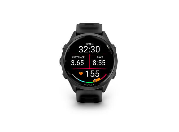 Garmin Forerunner 570 Skifergrå aluminium med sort/sort rem 