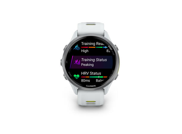 Garmin Forerunner 970 Granulittfarget/gjennomsiktig gul rem 
