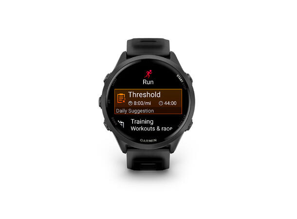 Garmin Forerunner 970 Skifergrå aluminium med sort/sort rem 