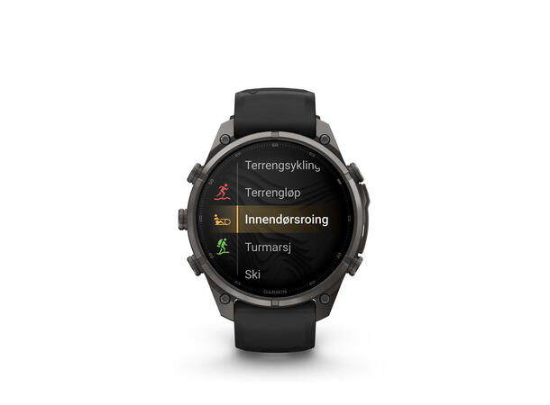 Garmin fenix 9 Pro inReach 47mm Karbongrå DLC-titan - sort/steingrå 